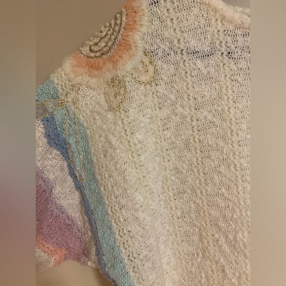 Vintage 20 ANS by Mariea Kim 80s cottagecore pastel beading mixed media - Picture 15 of 15